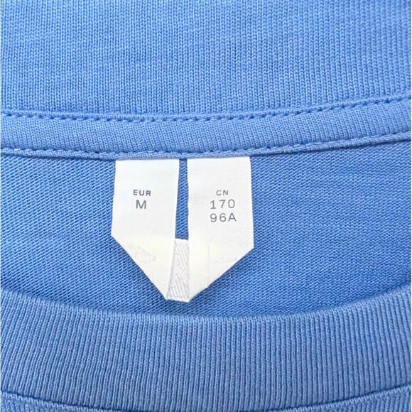 Arket Blue Short Sleeve Round Neck Cotton Jersey T-shirt, size M - Picture 4 of 8